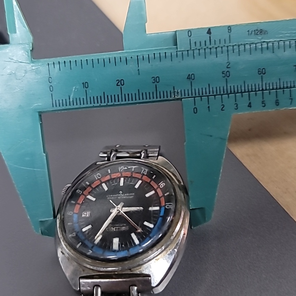 Vintage 1971 Seiko 6117 6410 Navigator Timer Manual Wind Men's Watch - Picture 11 of 11
